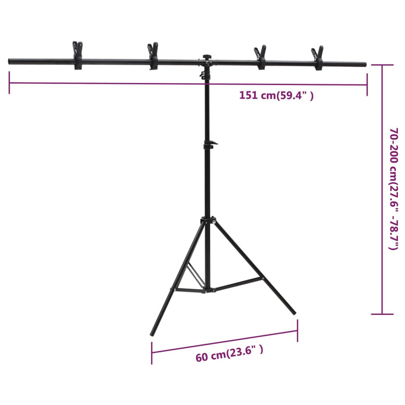 Fotostudio-Set mit Leuchten, Hintergrund und Reflektor