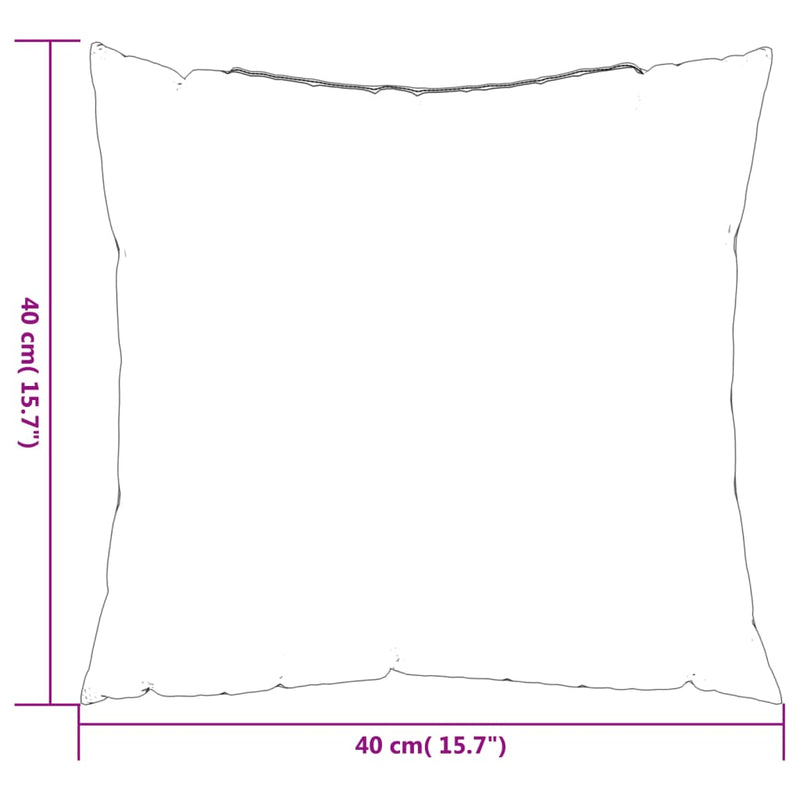 Zierkissen 4 Stk. Mehrfarbig 40x40 cm Stoff