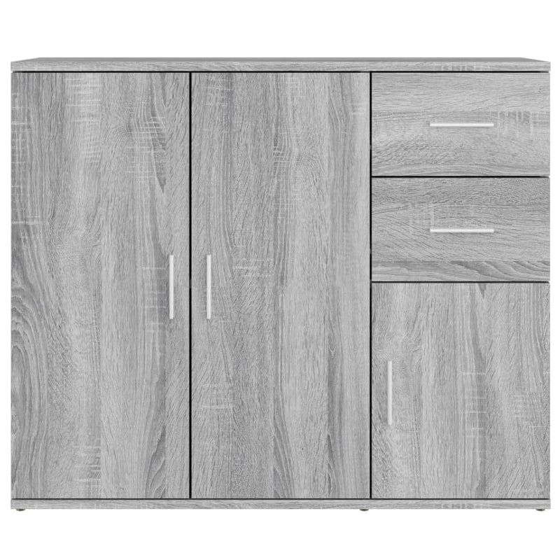 Sideboard Grau Sonoma 91x29,5x75 cm Holzwerkstoff