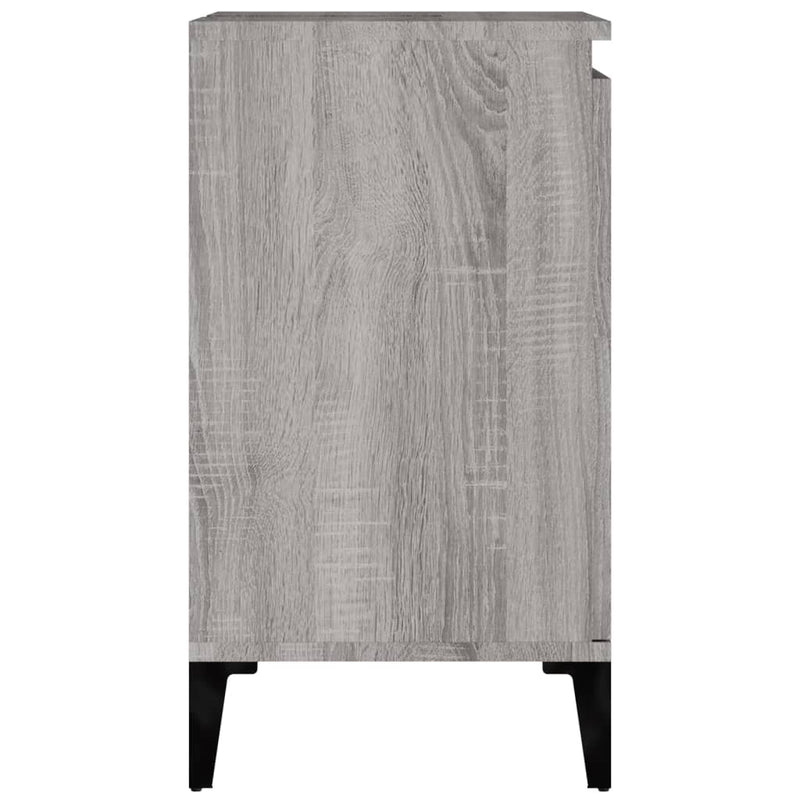 Waschbeckenunterschrank Grau Sonoma 58x33x60 cm Holzwerkstoff