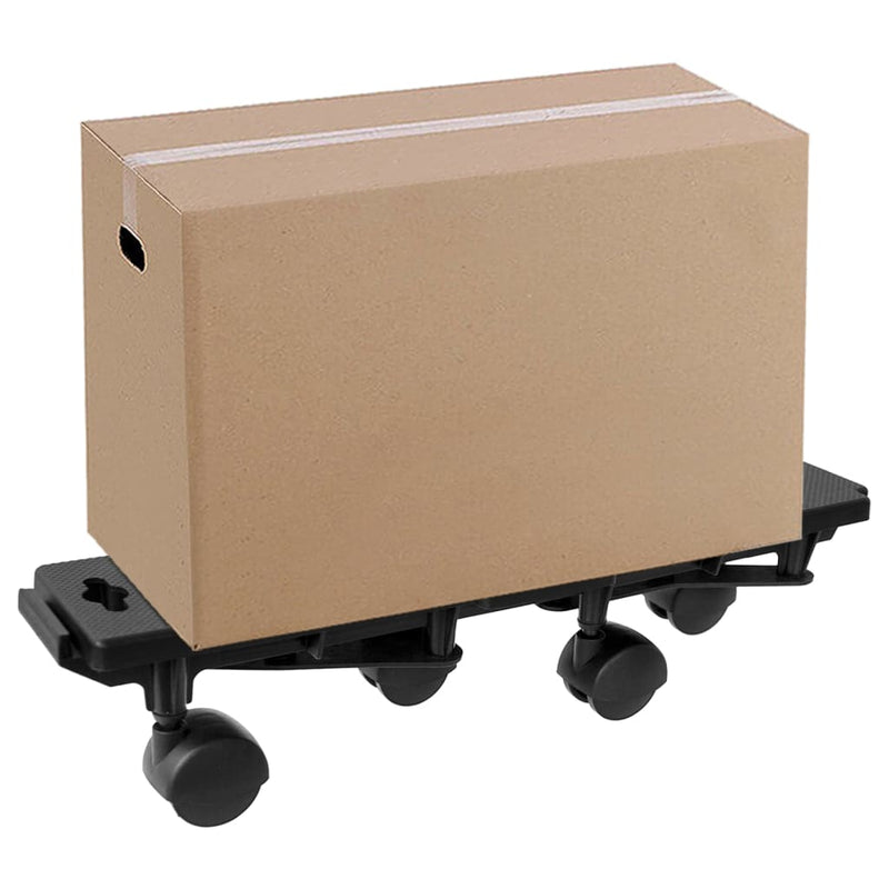 Transportroller mit 4 Rollen 6 Stk. Schwarz Polypropylen 170 kg