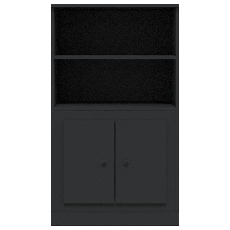 Highboard Schwarz 60x35,5x103,5 cm Holzwerkstoff