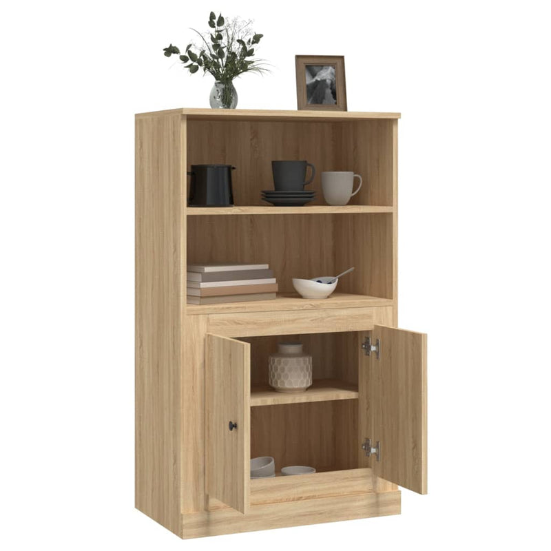 Highboard Sonoma-Eiche 60x35,5x103,5 cm Holzwerkstoff