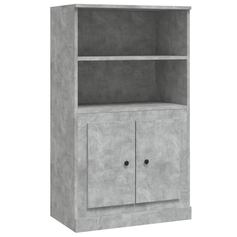 Highboard Betongrau 60x35,5x103,5 cm Holzwerkstoff