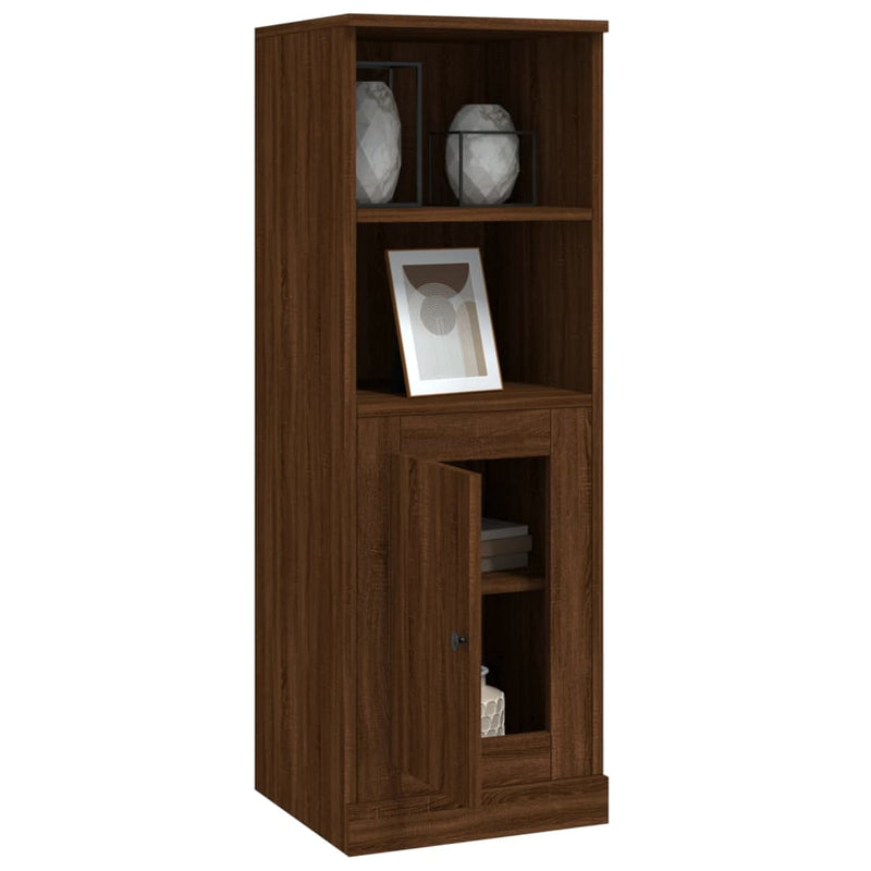 Highboard Braun Eichen-Optik 36x35,5x103,5 cm Holzwerkstoff