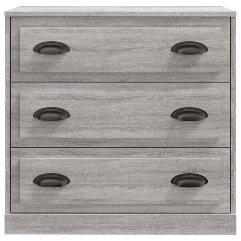 Sideboards 2 Stk. Grau Sonoma Holzwerkstoff