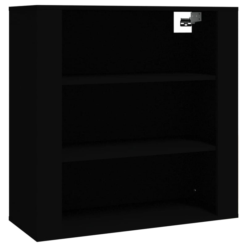 Highboard Schwarz Holzwerkstoff