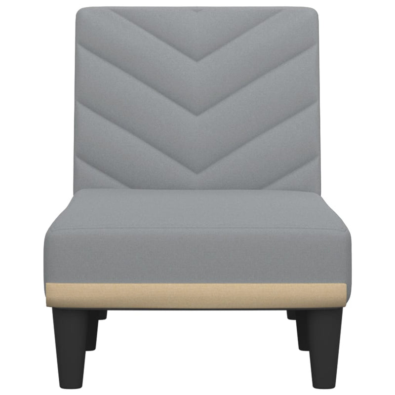 Chaiselongue Hellgrau Stoff