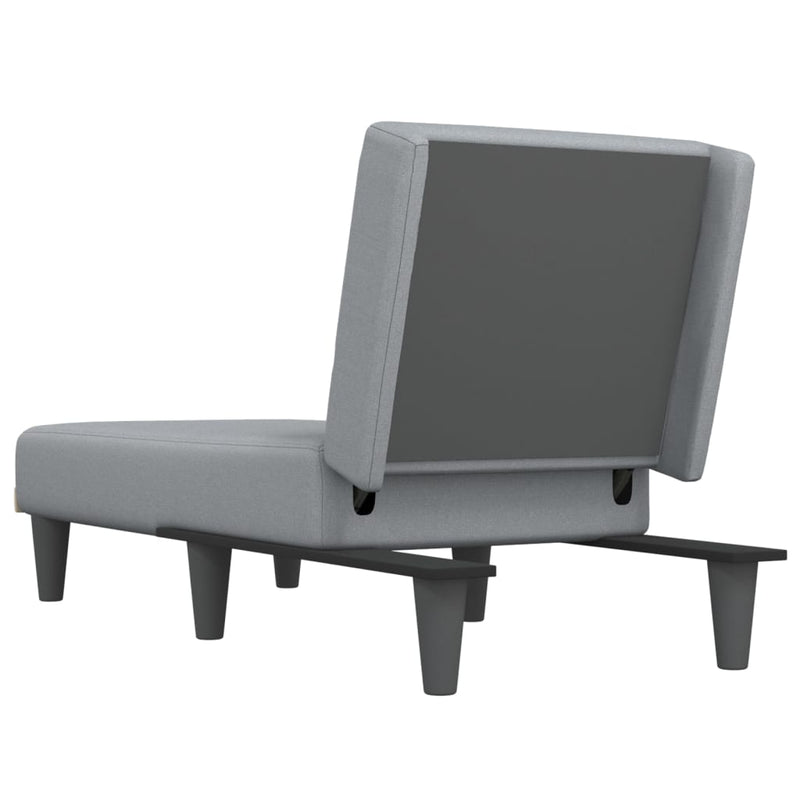 Chaiselongue Hellgrau Stoff