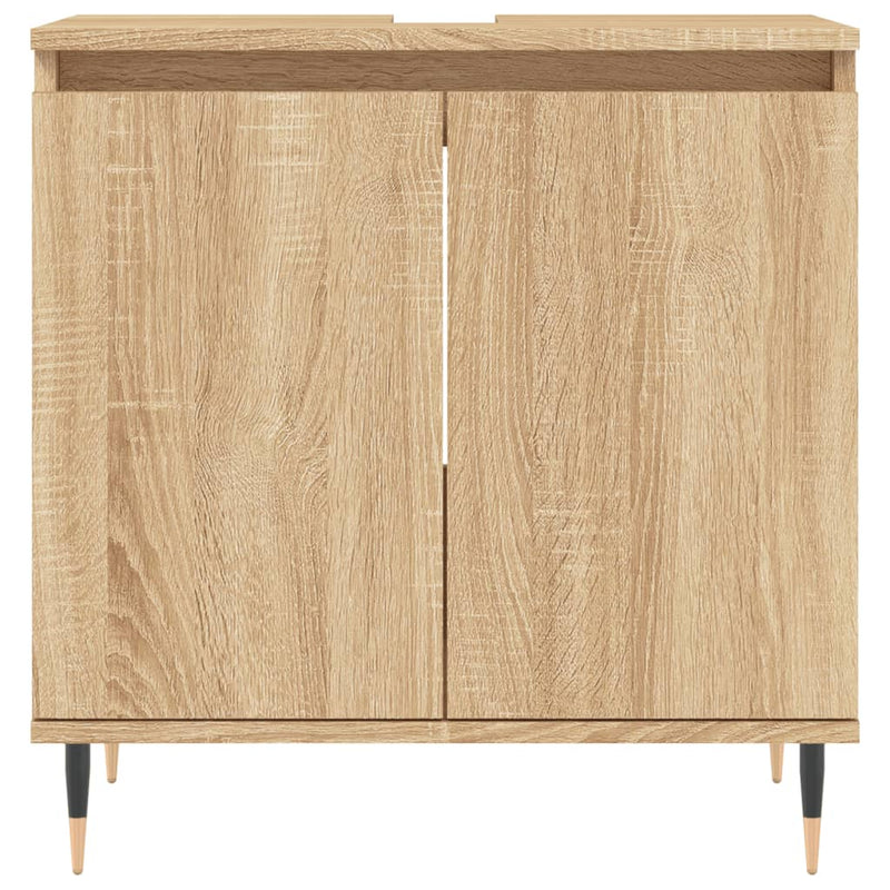 Badschrank Sonoma-Eiche 58x33x60 cm Holzwerkstoff