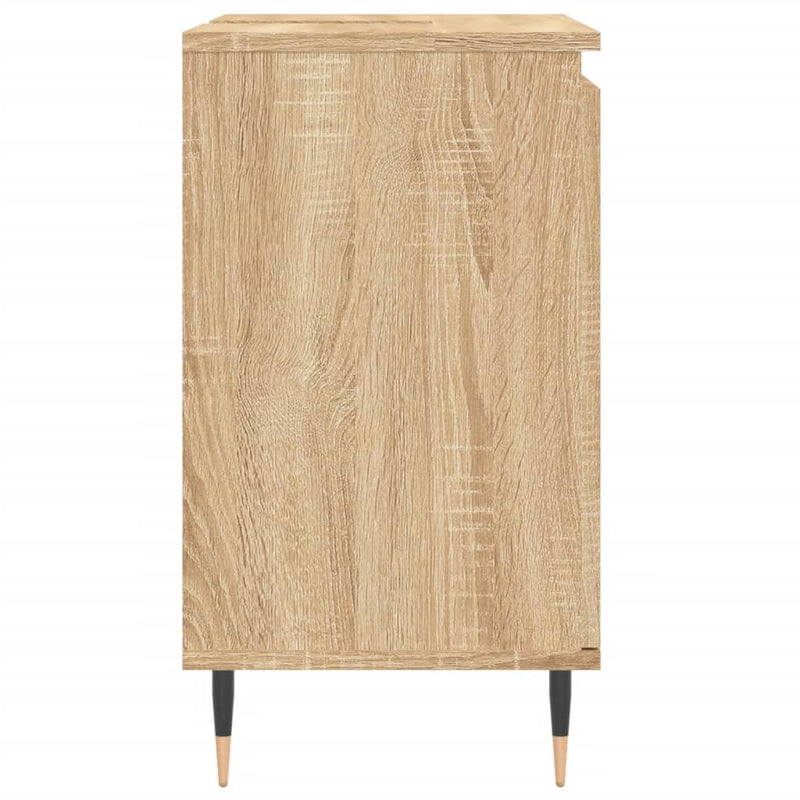 Badschrank Sonoma-Eiche 58x33x60 cm Holzwerkstoff