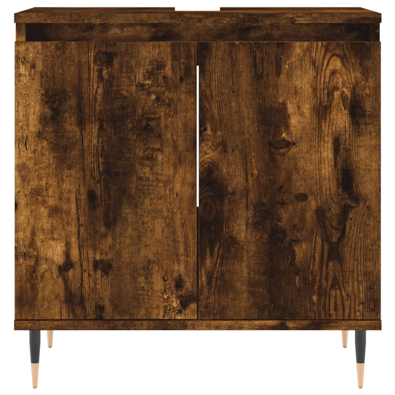 Badschrank Räuchereiche 58x33x60 cm Holzwerkstoff