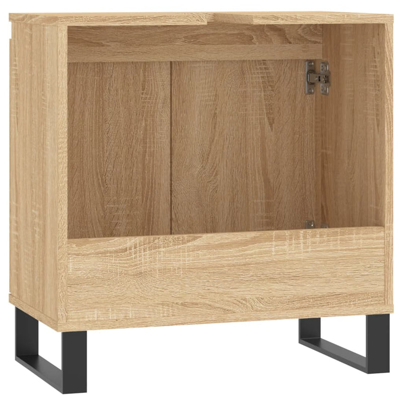 Badschrank Sonoma-Eiche 58x33x60 cm Holzwerkstoff