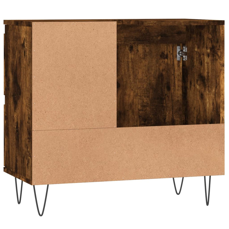 Badschrank Räuchereiche 65x33x60 cm Holzwerkstoff