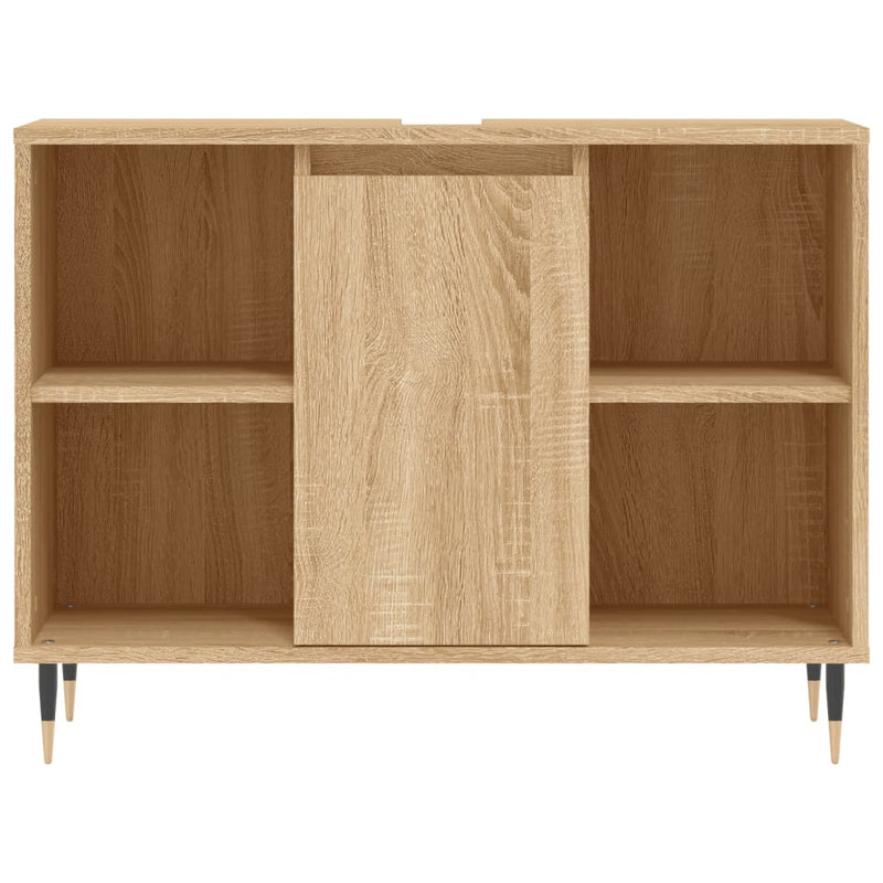 Badschrank Sonoma-Eiche 80x33x60 cm Holzwerkstoff