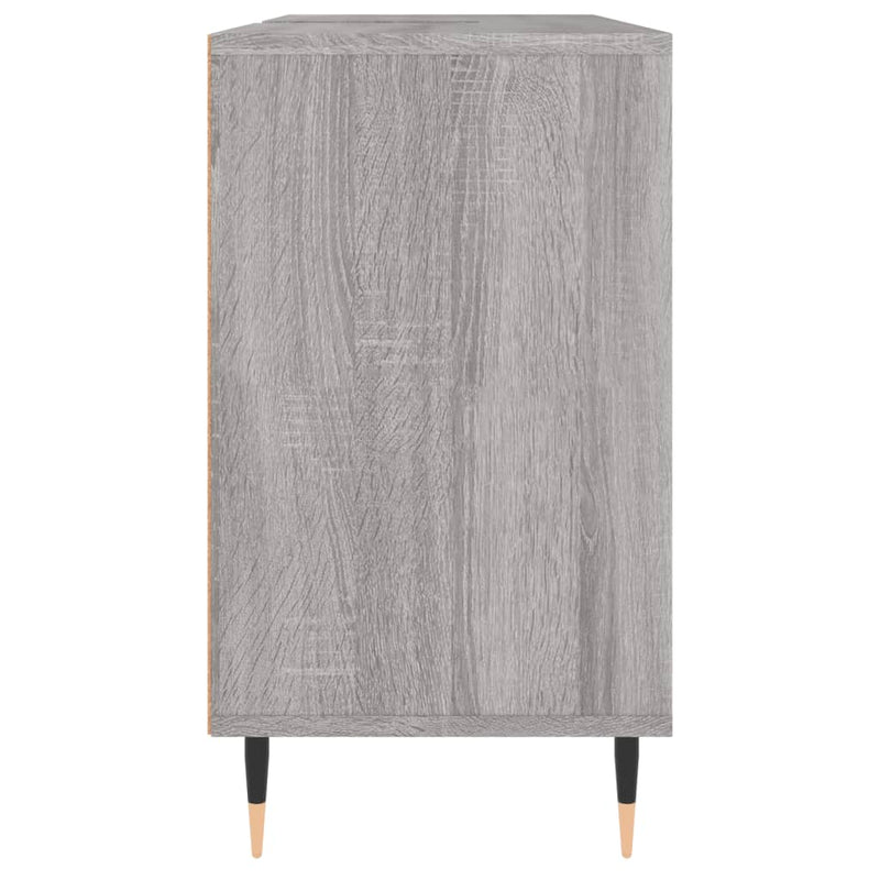 Badschrank Grau Sonoma 80x33x60 cm Holzwerkstoff