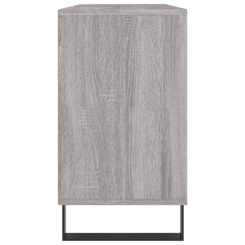 Badschrank Grau Sonoma 80x33x60 cm Holzwerkstoff