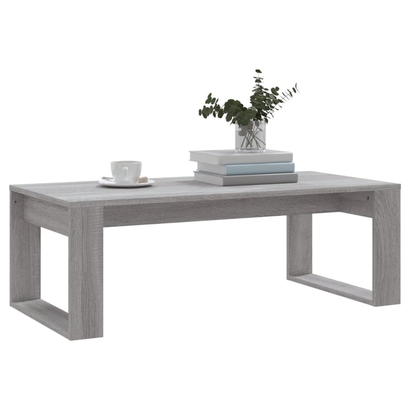 Couchtisch Grau Sonoma 102x50x35 cm Holzwerkstoff