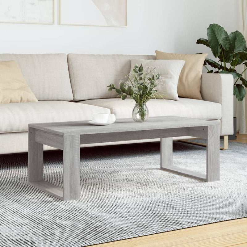 Couchtisch Grau Sonoma 102x50x35 cm Holzwerkstoff