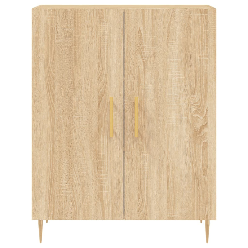 Highboard Sonoma-Eiche 69,5x34x180 cm Holzwerkstoff