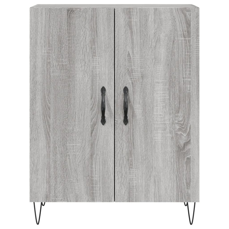 Highboard Grau Sonoma 69,5x34x180 cm Holzwerkstoff