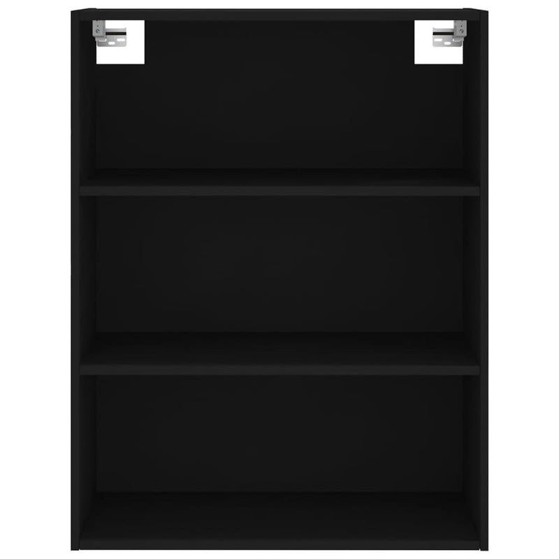 Highboard Schwarz 69,5x34x180 cm Holzwerkstoff