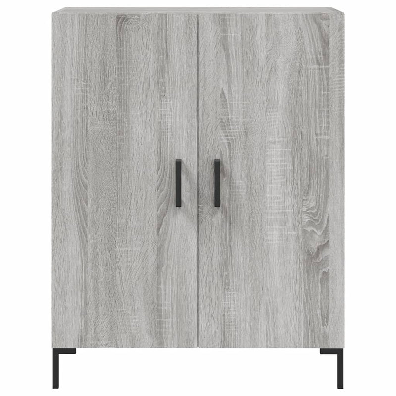 Highboard Grau Sonoma 69,5x34x180 cm Holzwerkstoff