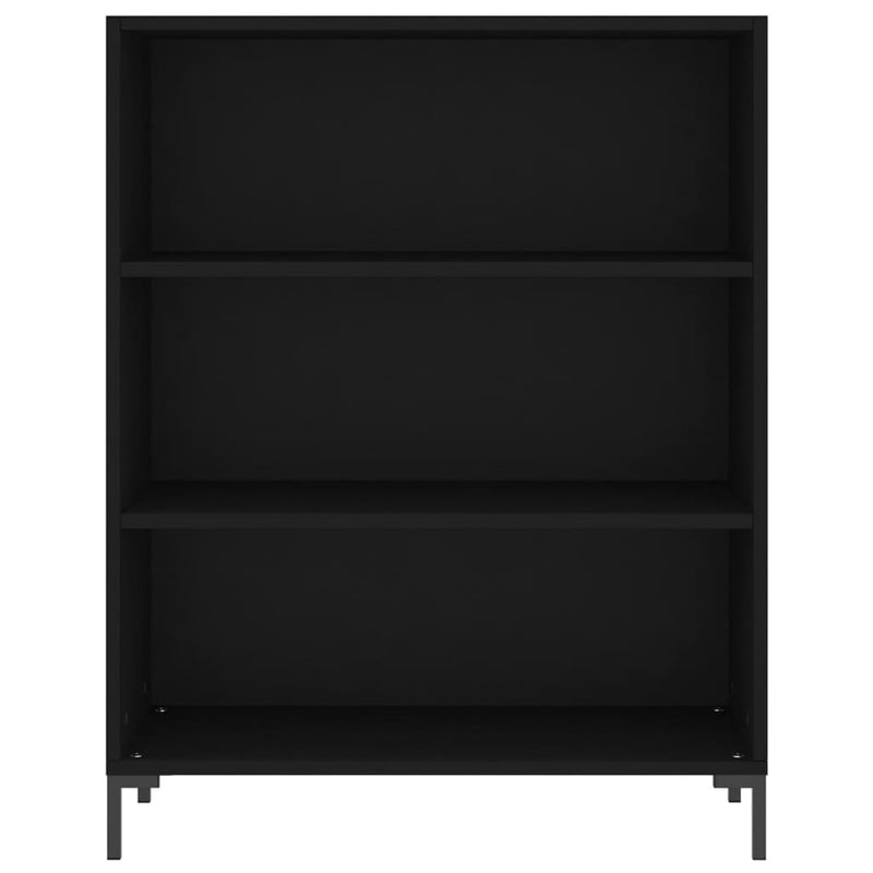 Highboard Schwarz 69,5x32,5x180 cm Holzwerkstoff