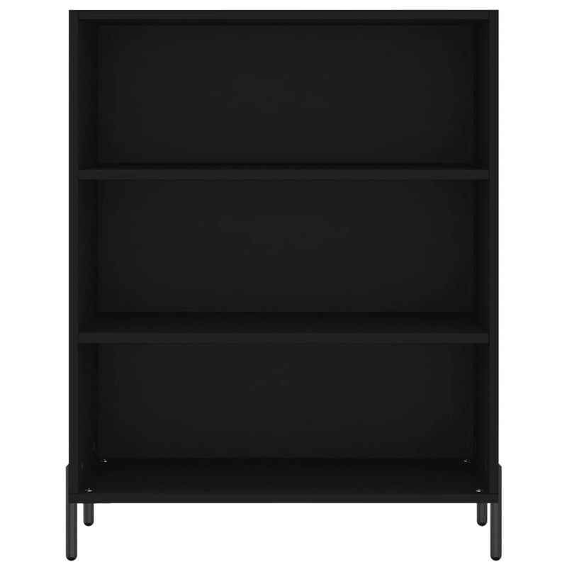 Highboard Schwarz 69,5x32,5x180 cm Holzwerkstoff