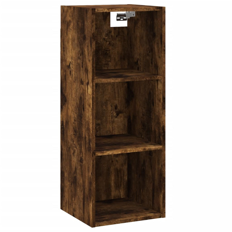 Highboard Räuchereiche 34,5x34x180 cm Holzwerkstoff