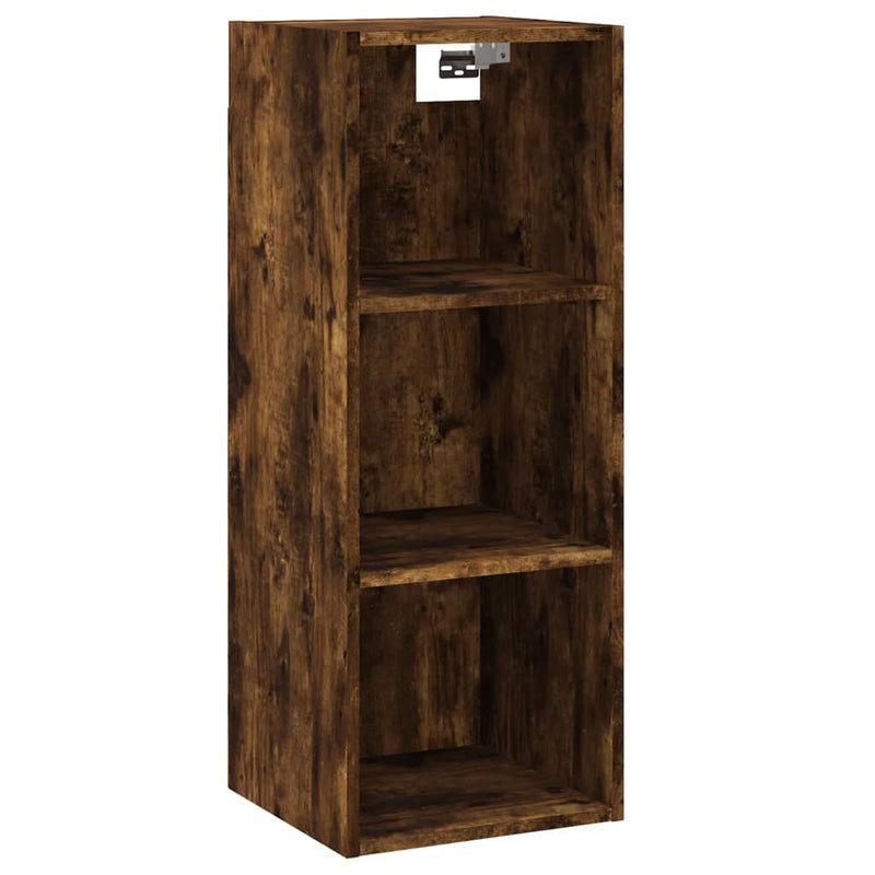 Highboard Räuchereiche 34,5x32,5x180 cm Holzwerkstoff