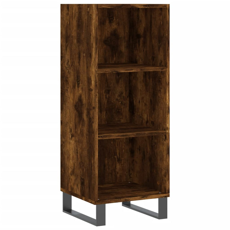 Highboard Räuchereiche 34,5x32,5x180 cm Holzwerkstoff