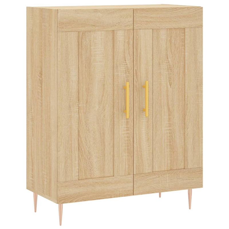 Highboard Sonoma-Eiche 69,5x34x180 cm Holzwerkstoff