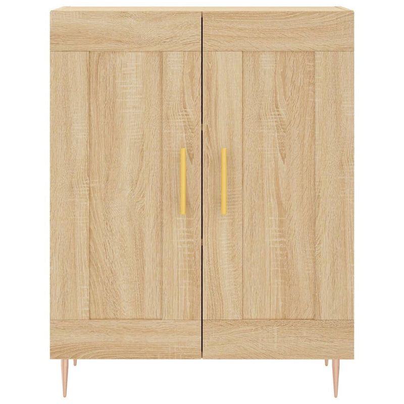 Highboard Sonoma-Eiche 69,5x34x180 cm Holzwerkstoff