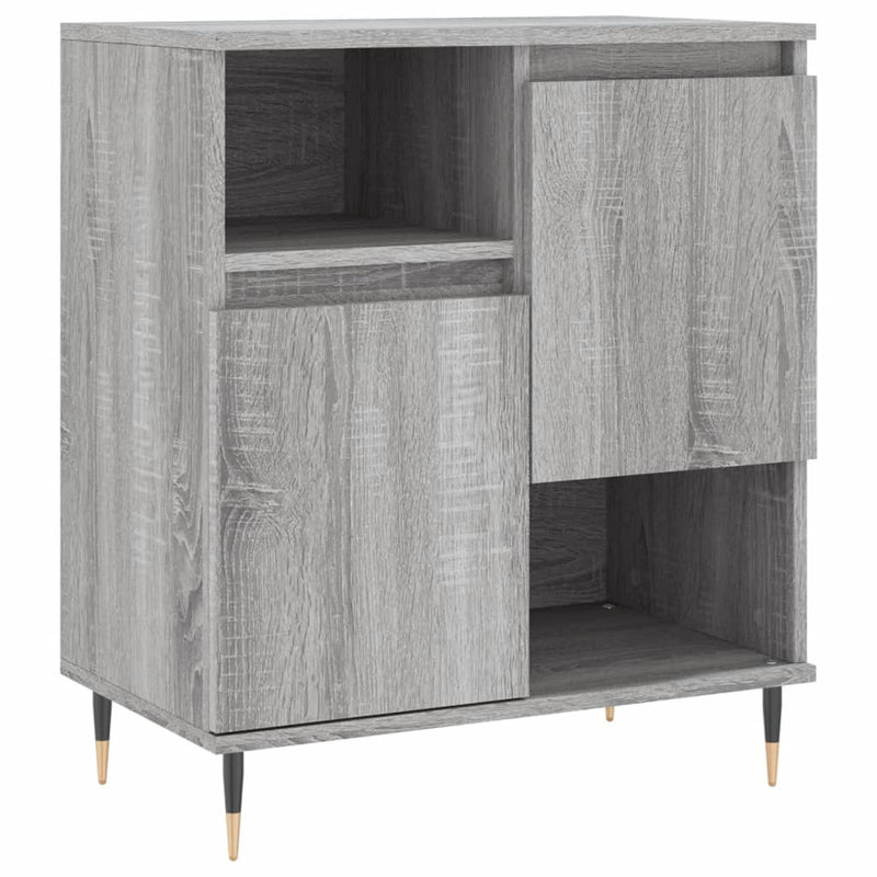 Sideboards 2 Stk. Grau Sonoma Holzwerkstoff