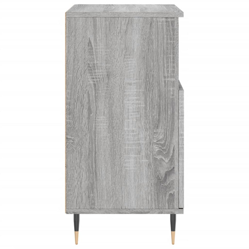 Sideboards 2 Stk. Grau Sonoma Holzwerkstoff