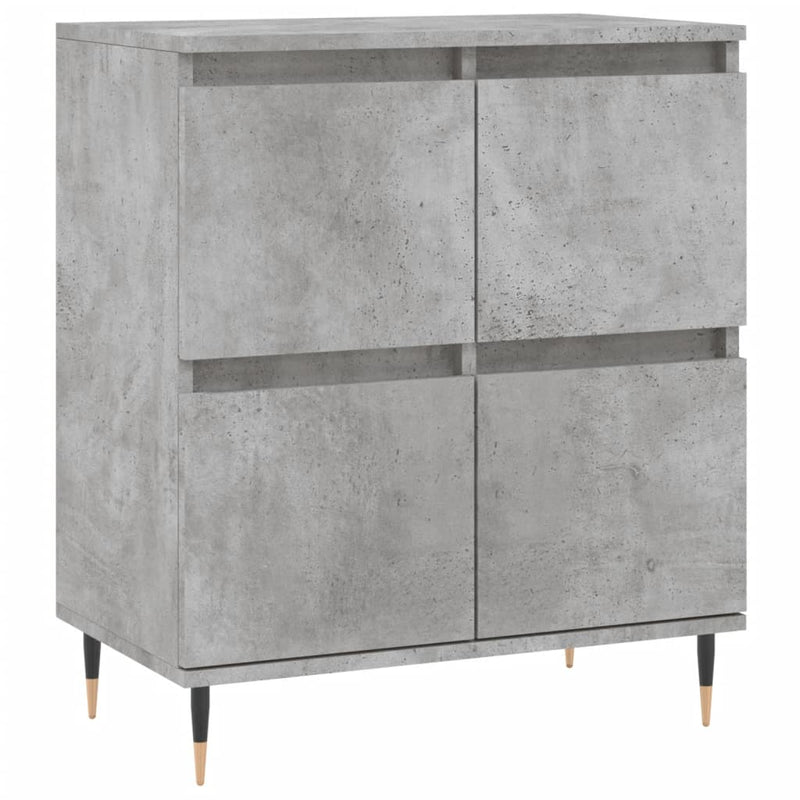 Sideboards 3 Stk. Betongrau Holzwerkstoff