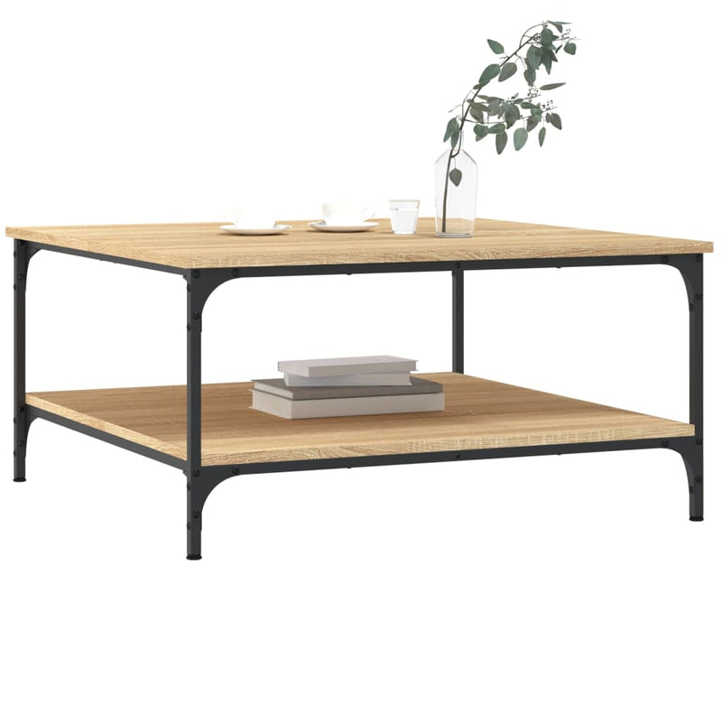 Couchtisch Sonoma-Eiche 80x80x40 cm Holzwerkstoff