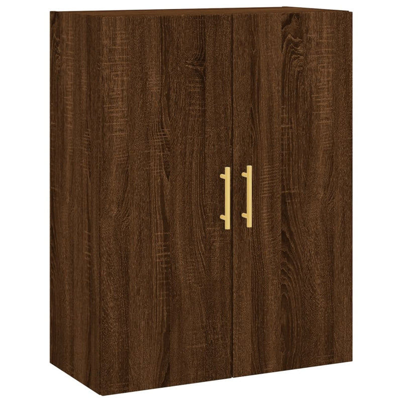 Wandschrank Braun Eichen-Optik 69,5x34x90 cm