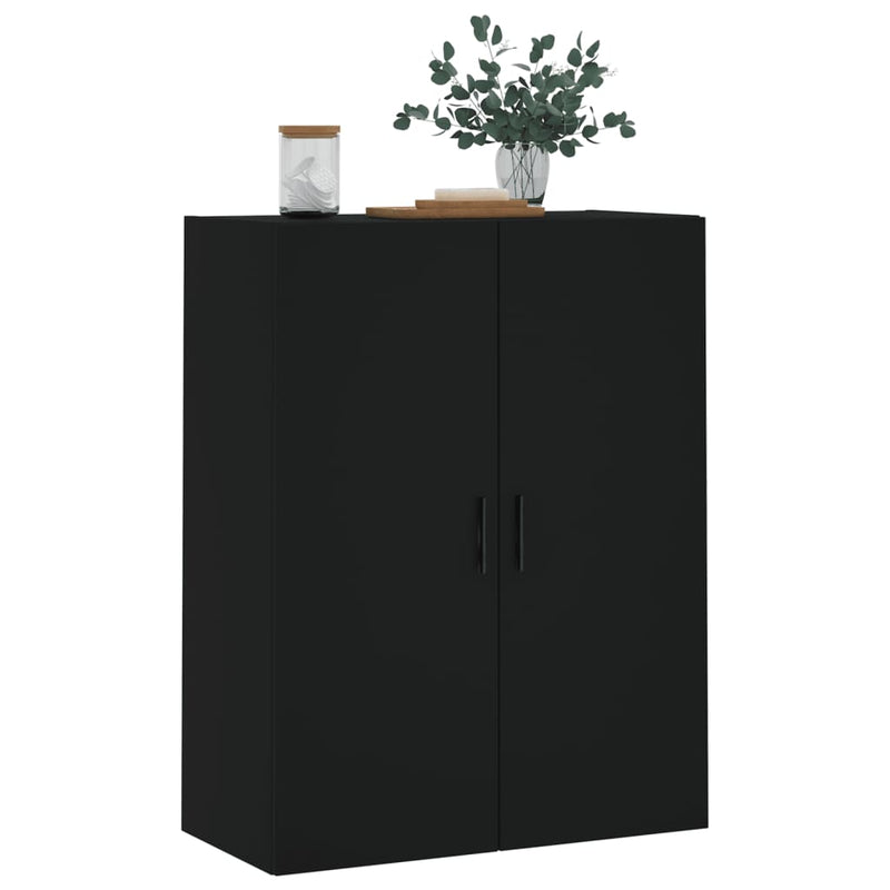 Wandschrank Schwarz 69,5x34x90 cm