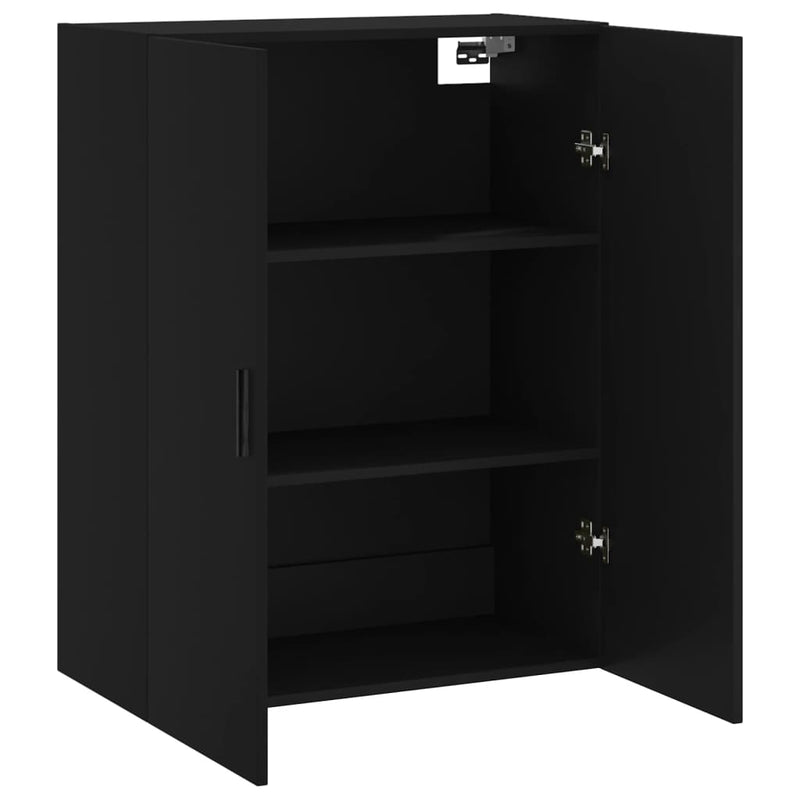 Wandschrank Schwarz 69,5x34x90 cm