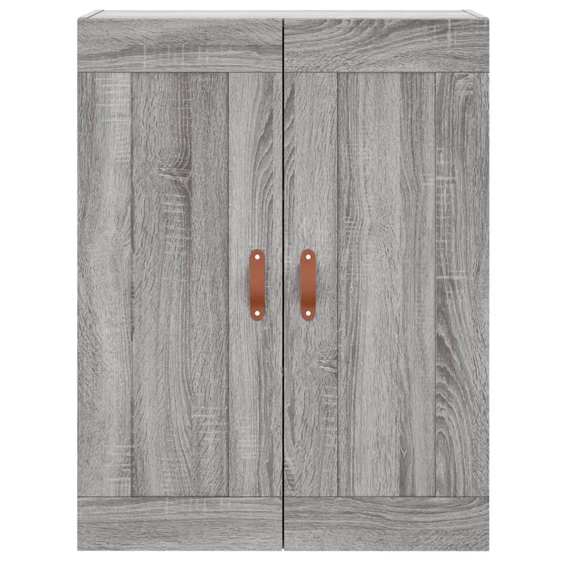 Wandschrank Grau Sonoma 69,5x34x90 cm Holzwerkstoff