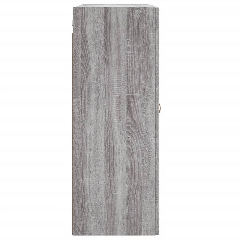 Wandschrank Grau Sonoma 69,5x34x90 cm Holzwerkstoff