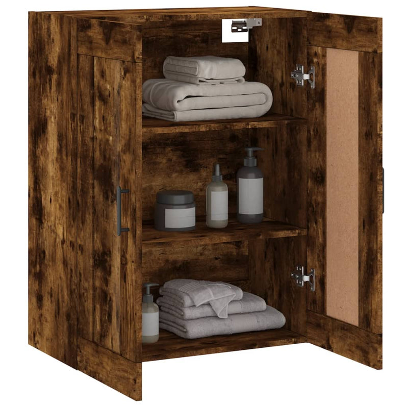 Wandschrank Räuchereiche 69,5x34x90 cm Holzwerkstoff