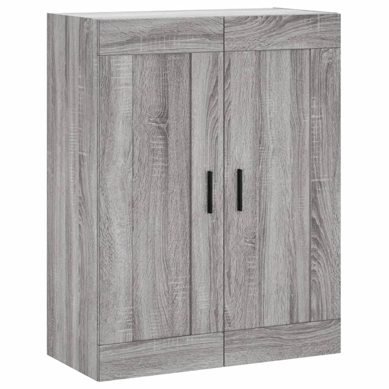 Wandschrank Grau Sonoma 69,5x34x90 cm Holzwerkstoff