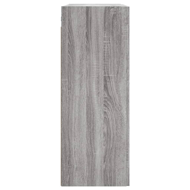 Wandschrank Grau Sonoma 69,5x34x90 cm Holzwerkstoff