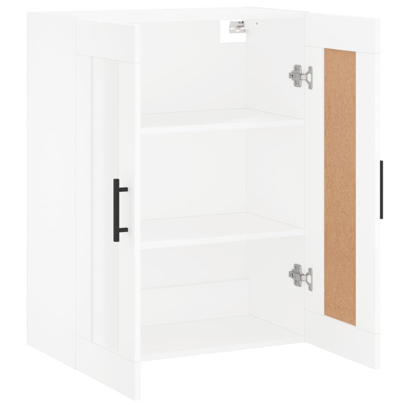 Wandschrank Weiß 69,5x34x90 cm Holzwerkstoff