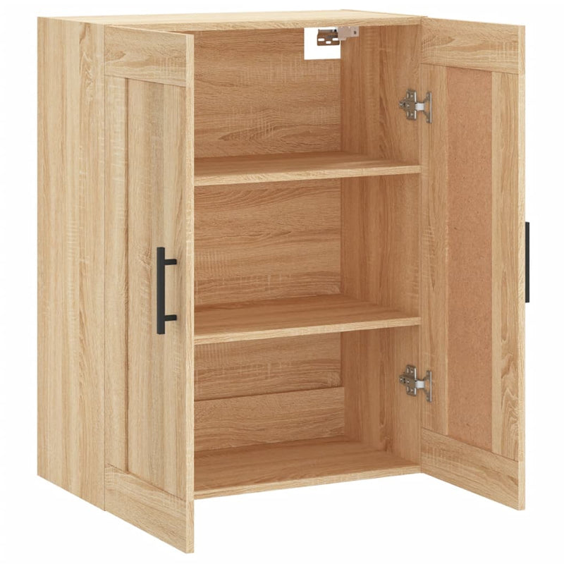 Wandschrank Sonoma-Eiche 69,5x34x90 cm Holzwerkstoff