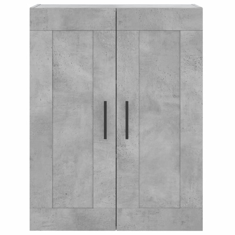 Wandschrank Betongrau 69,5x34x90 cm Holzwerkstoff