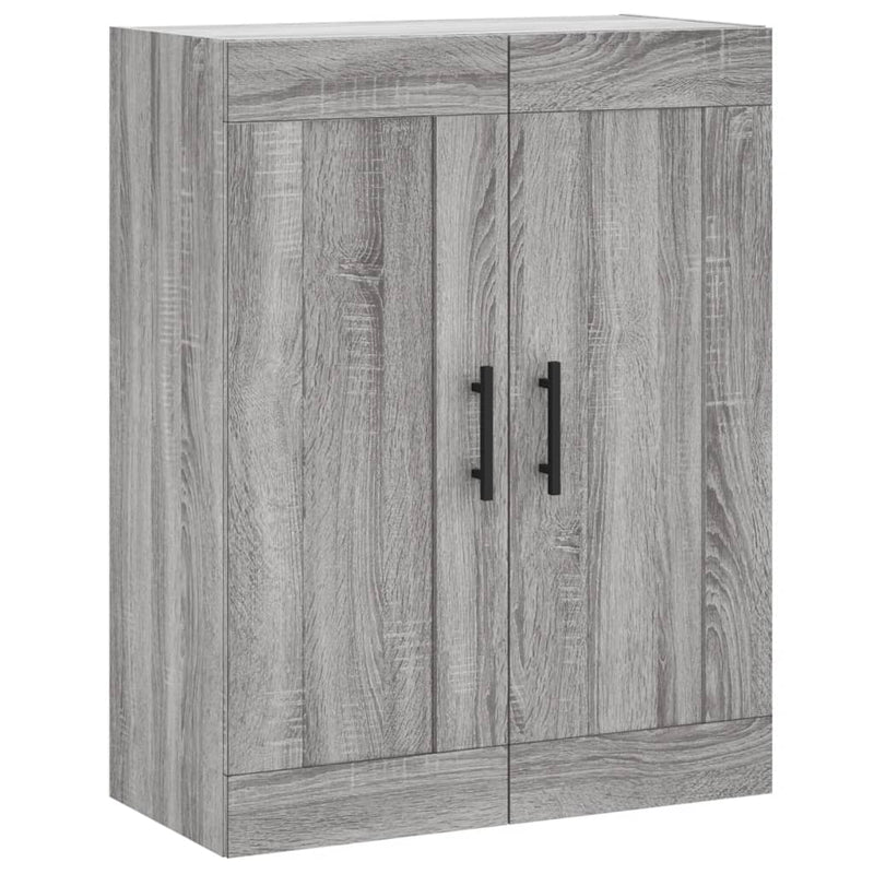 Wandschrank Grau Sonoma 69,5x34x90 cm Holzwerkstoff